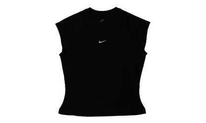 NSW Chill Knit Tight SS Ribbed Top WMNS "Black" IF0242 010