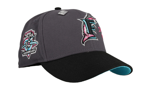 59FIFTY Florida Marlins 10th Anniversary Fitted Hat "South Beach Metallic" NE423