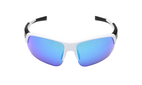 Changeup Dual Sunglasses "Blue Multiflection - Satin White" 8600129 110161