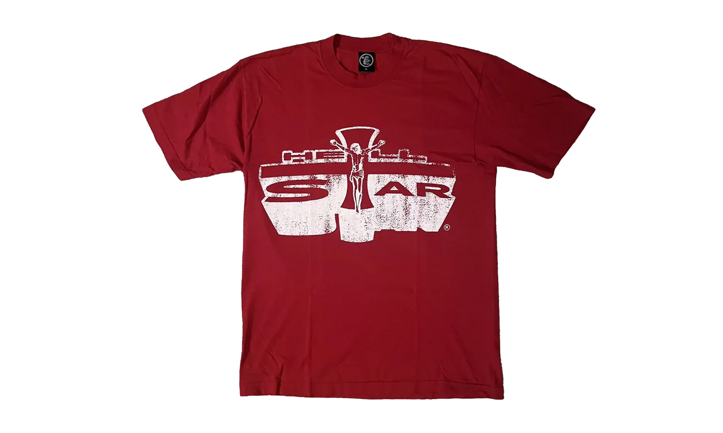 Jesus Emblem T-Shirt "Burgundy" HSR108