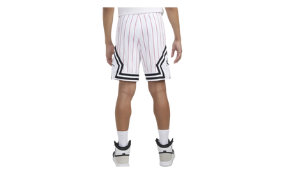 Air Jordan Pinstriped Diamond Shorts GS "White Striped Red" 95C890 001