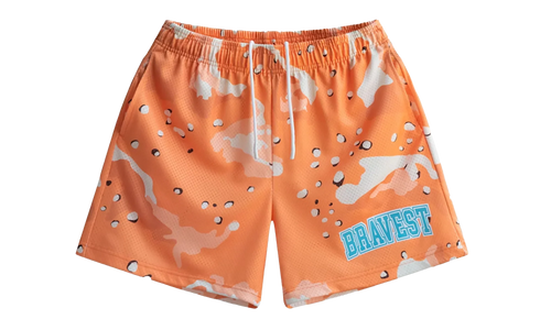 Chip Camo Shorts "Orange" BS117