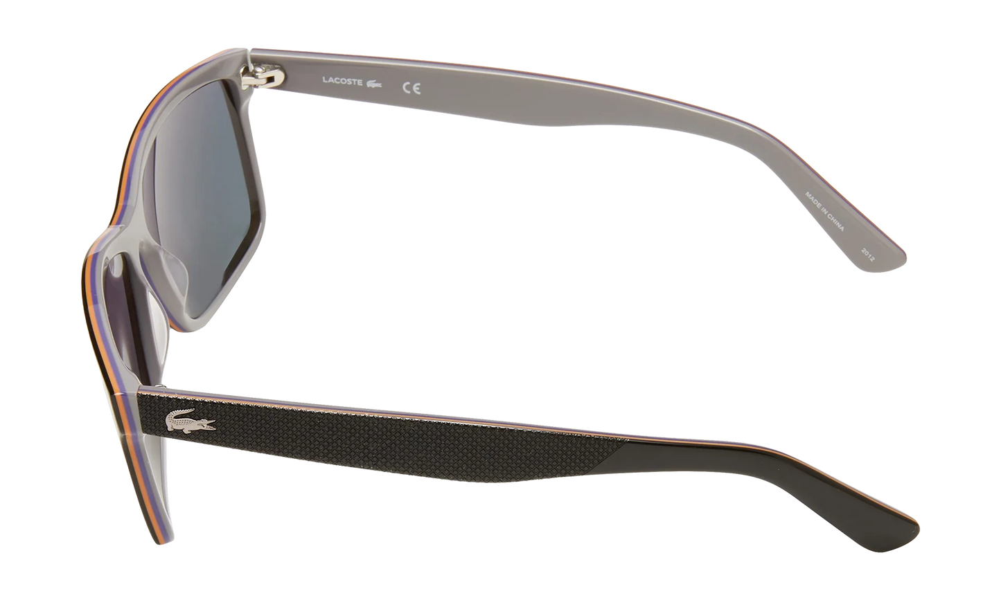 Rectangle Sunglasses "Shiny Black" L705S-003