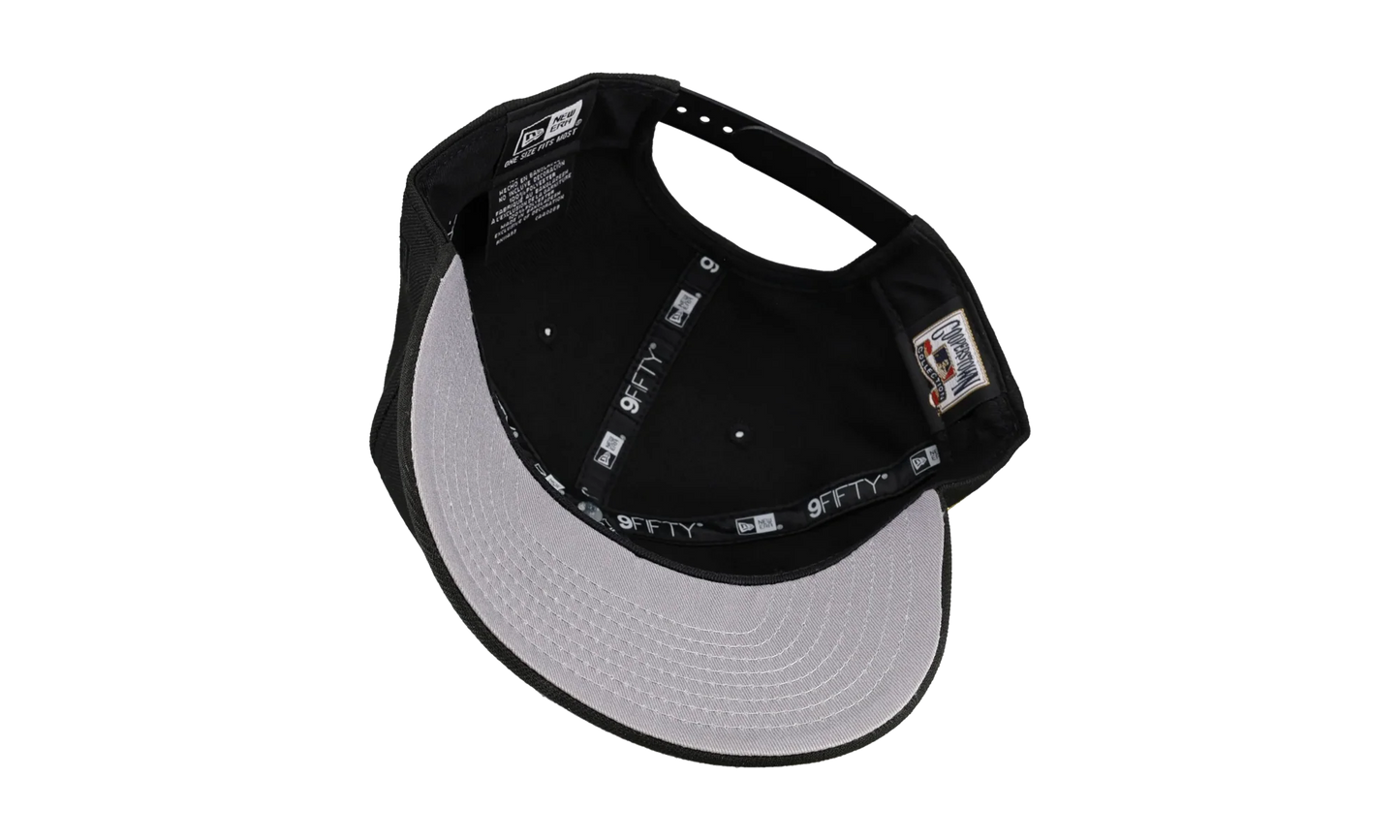 9FIFTY New York Mets 40th Anniversary A Frame Snapback Hat "Black" NE194