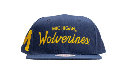 NCAA Just Don Draft Snapback Cap "Michigan Wolverines - Navy" HHSS5701 UMIYYPPPNAVY