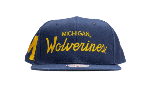 NCAA Just Don Draft Snapback Cap "Michigan Wolverines - Navy" HHSS5701 UMIYYPPPNAVY