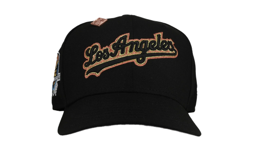 59FIFTY Los Angeles Dodgers 50th Anniversary Fitted Hat "Black / Gold / Copper - Trim" NE146
