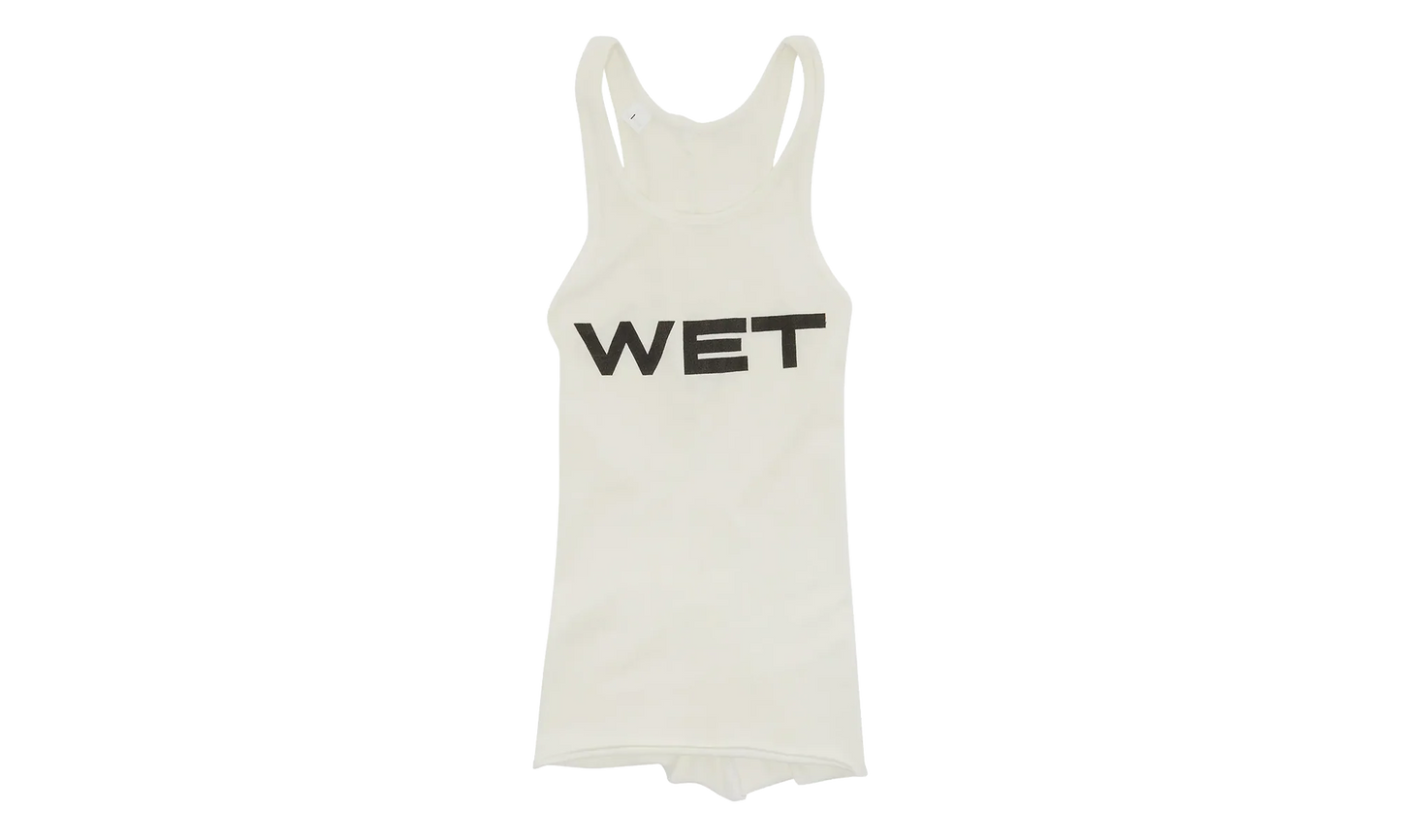Mowalola Wet Tank Top "White" T303GD PFD