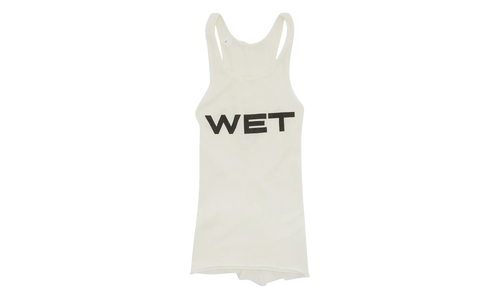 Mowalola Wet Tank Top "White" T303GD PFD