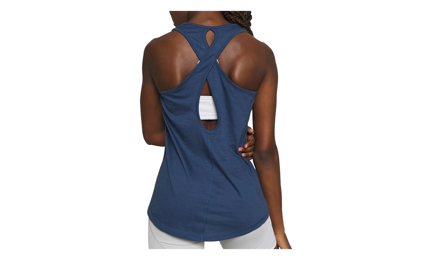 Twist It Logo Tank Top WMNS "Dark Denim" 517421 19