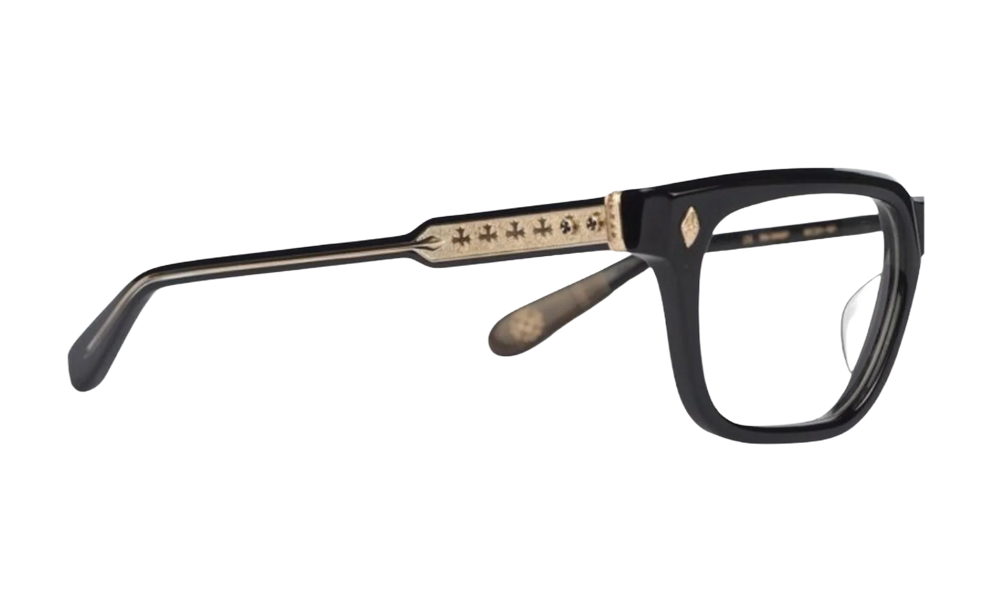 18K Gold Plated Black Glasses "Ambidixtrous" CHRM0830