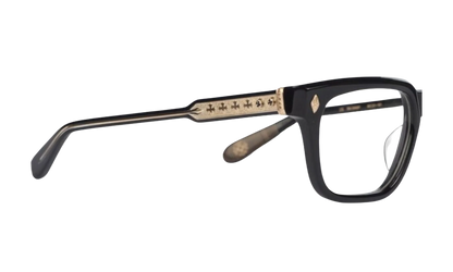 18K Gold Plated Black Glasses "Ambidixtrous" CHRM0830