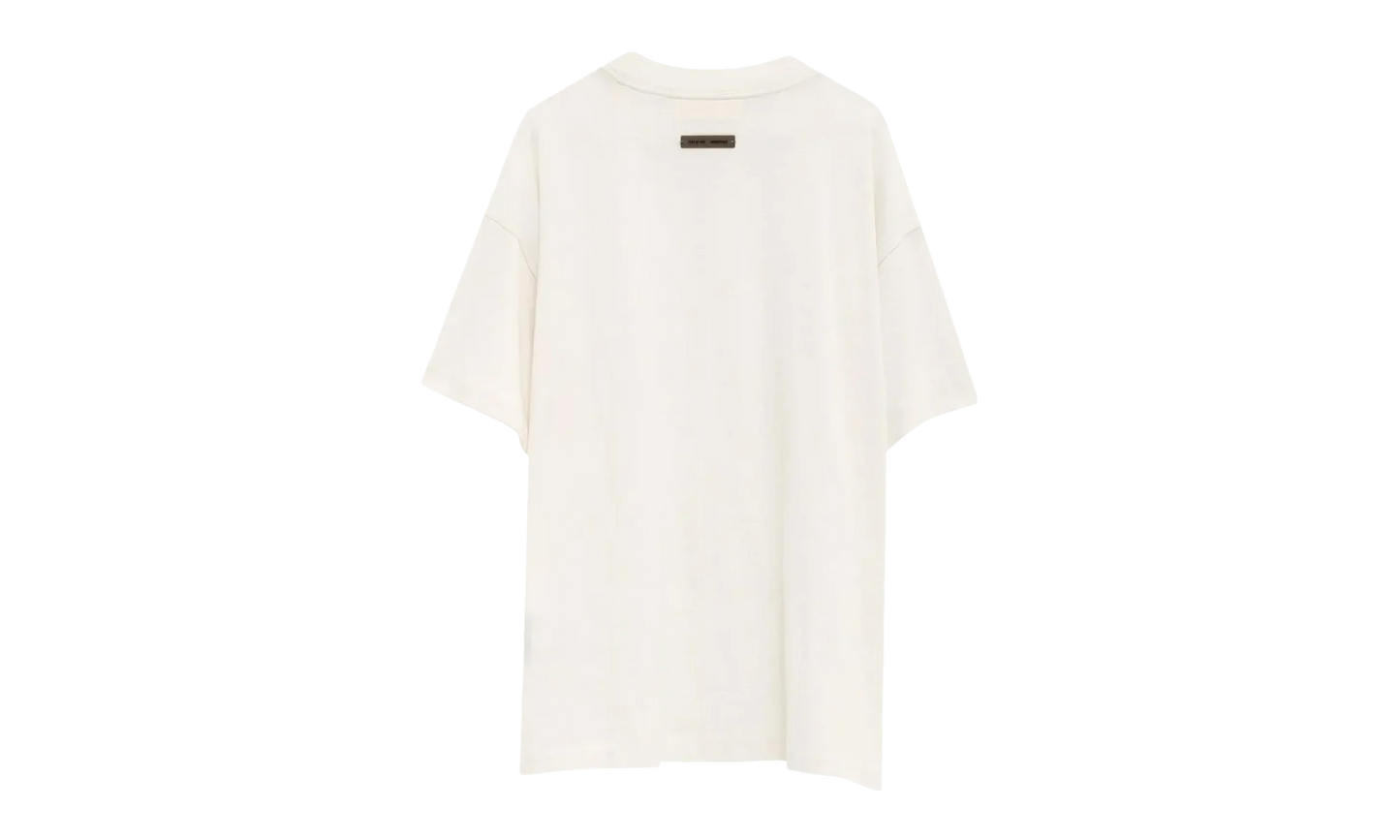 Embroidered Essential Tee "Ivory" 125HO254282F