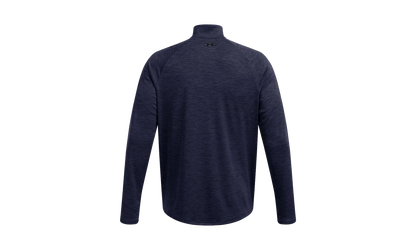 Long Sleeve Tech Textured 1/2 Zip High Neck "Midnight Navy / Black" 1382797 410