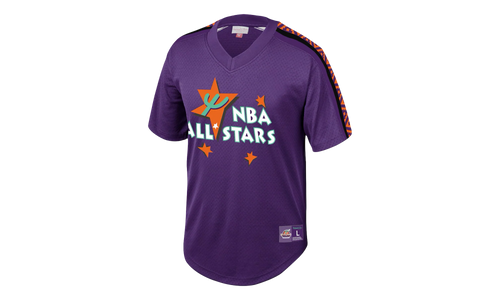 NBA Mesh V-Neck Tee "All-Star 95 - Purple" MSPOMG18025 ASGPURP195