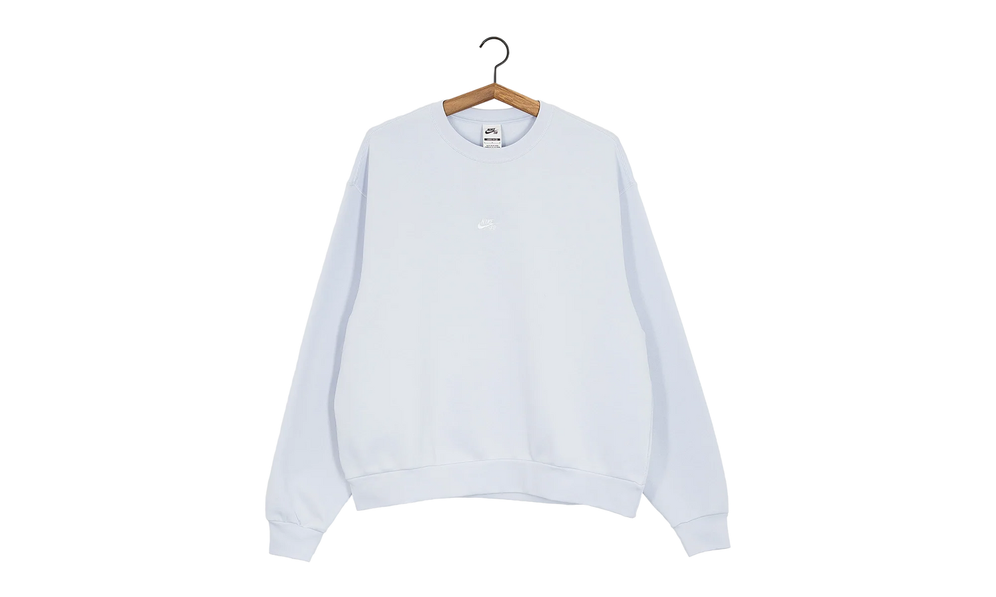 SB Fleece Skate Crewneck Sweatshirt "Football Grey / White" FV7353 085