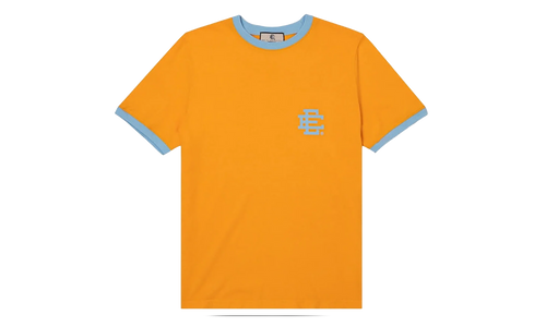 EE RINGER T-SHIRT "SS23 - Dark Yellow/Pale Blue" EE521