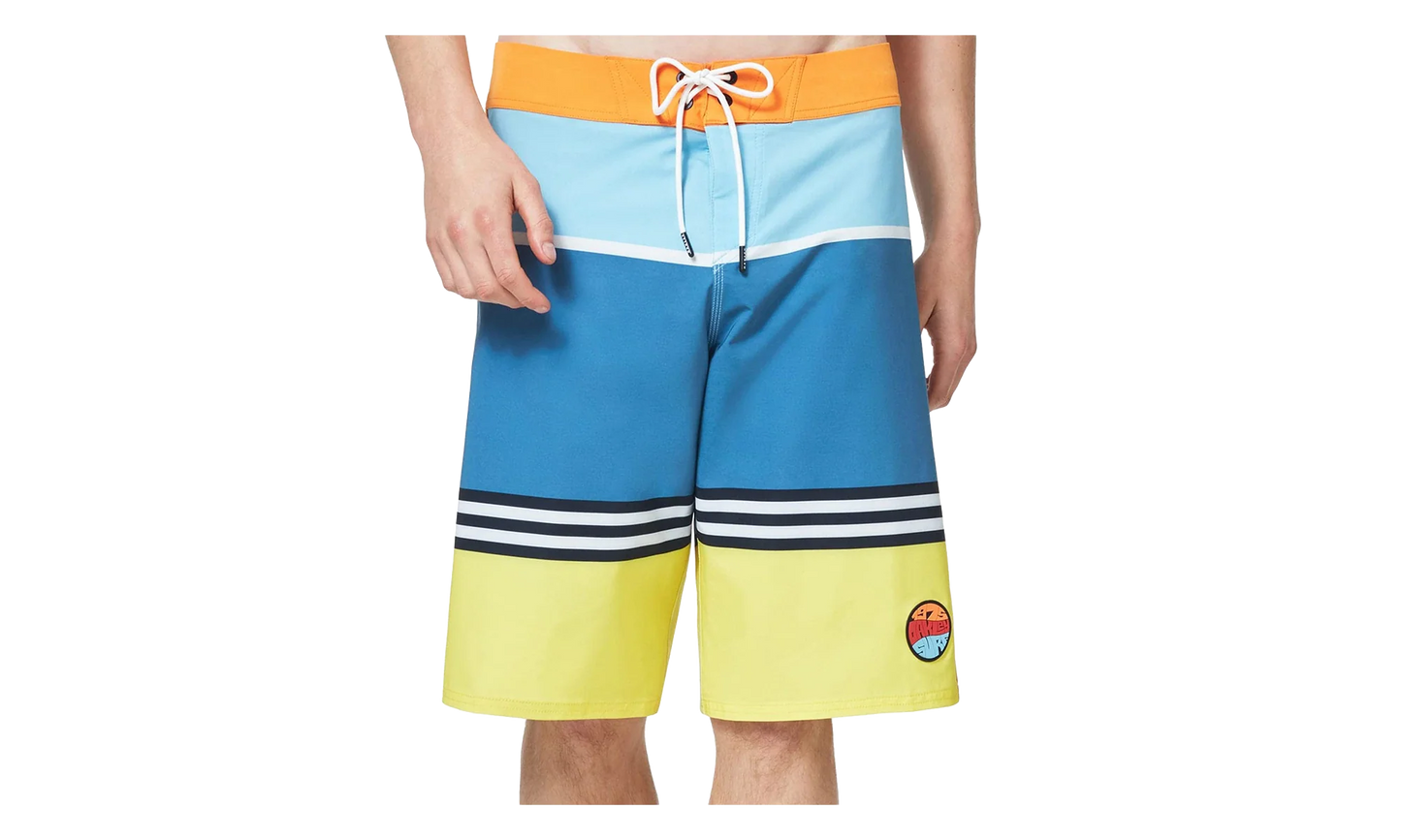21" Striped 1975 Boardshort "Blue Yellow Color Block" FOA400108 94E