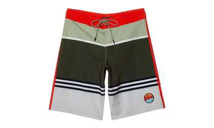 21" Striped 1975 Boardshort "Dark Brush Color Block" FOA400108 94F