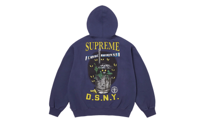 DSNY Zip Up Hooded Sweatshirt "SS26 - Washed Navy" SU27112