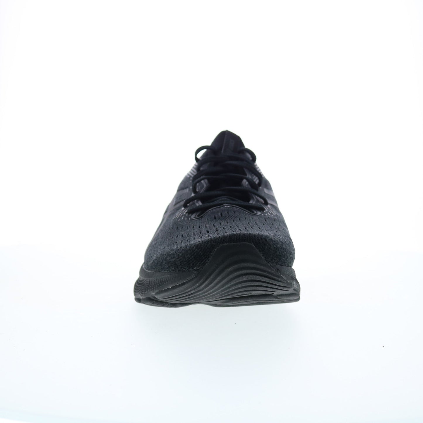 Asics Gel-Nimbus 24 Mens Black Leather Extra Wide Athletic Running Shoes