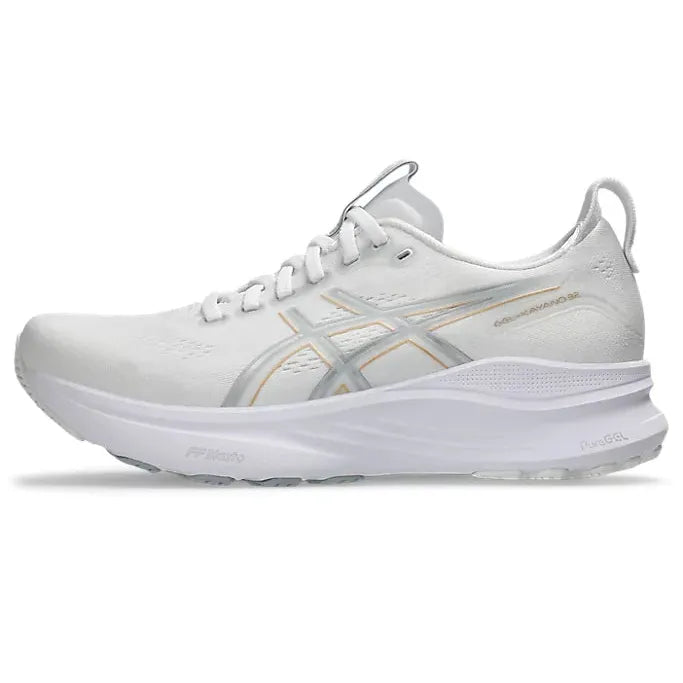 Women's Gel-Kayano 32 Running Shoes in White/Champagne