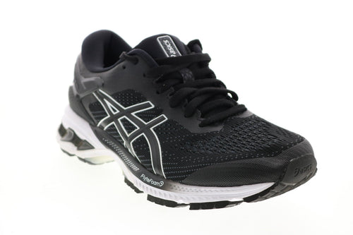 Asics Gel-Kayano 26 1012A457 Mens Black Synthetic Athletic Running Shoes