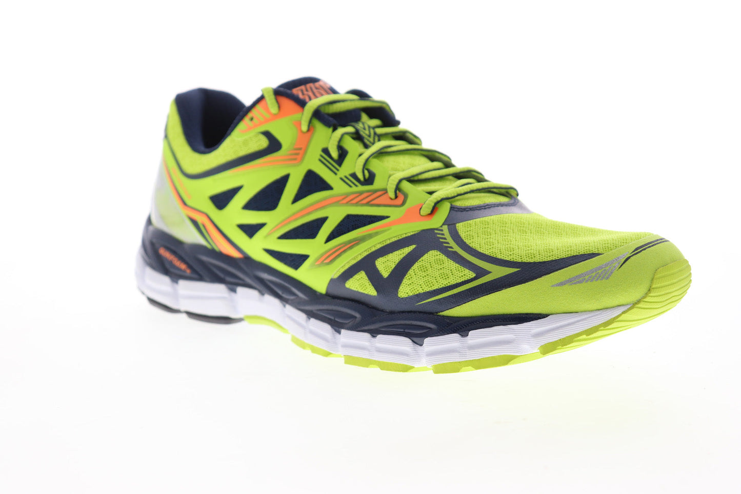 Voltar Mens Green Mesh Low Top Lace Up Athletic Running Shoes