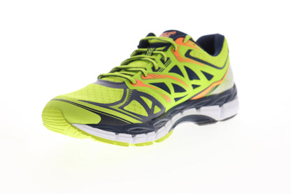Voltar Mens Green Mesh Low Top Lace Up Athletic Running Shoes
