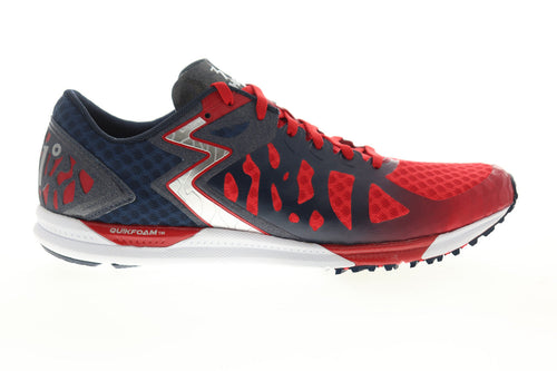 Chaser Mens Red Mesh Low Top Lace Up Athletic Running Shoes