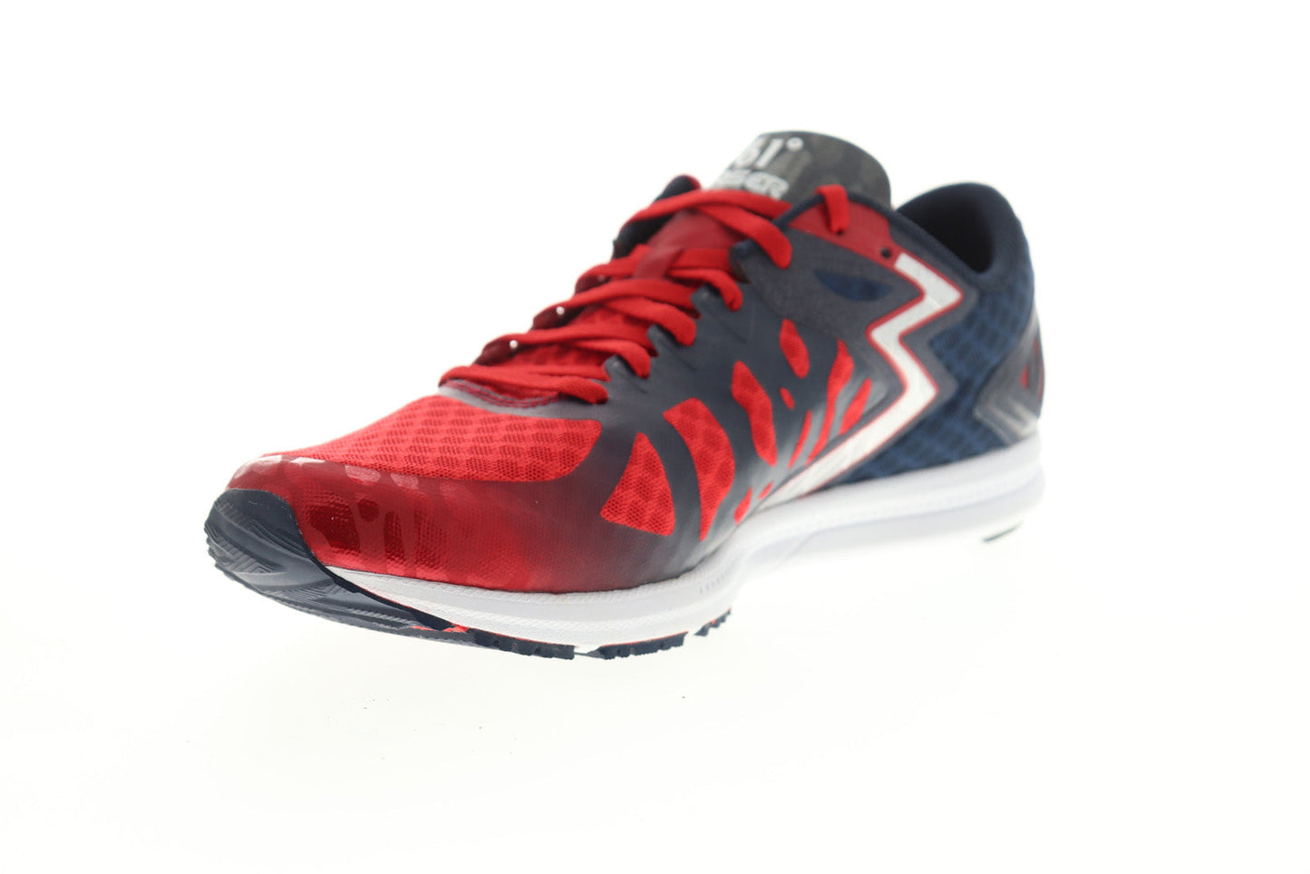 Chaser Mens Red Mesh Low Top Lace Up Athletic Running Shoes