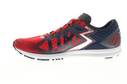 Chaser Mens Red Mesh Low Top Lace Up Athletic Running Shoes