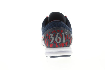 Chaser Mens Red Mesh Low Top Lace Up Athletic Running Shoes