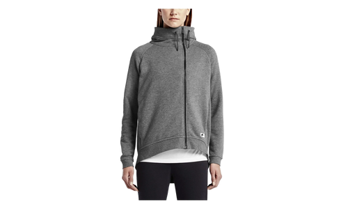 NSW Modern Cape Full Zip Hoodie WMNS "Medium Heather Grey" 804577 091