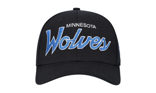 NBA Team Script 2.0 Stretch Snapback Cap "Minnesota Timberwolves - Black" HHSS3281 MTIYYPPPBLCK