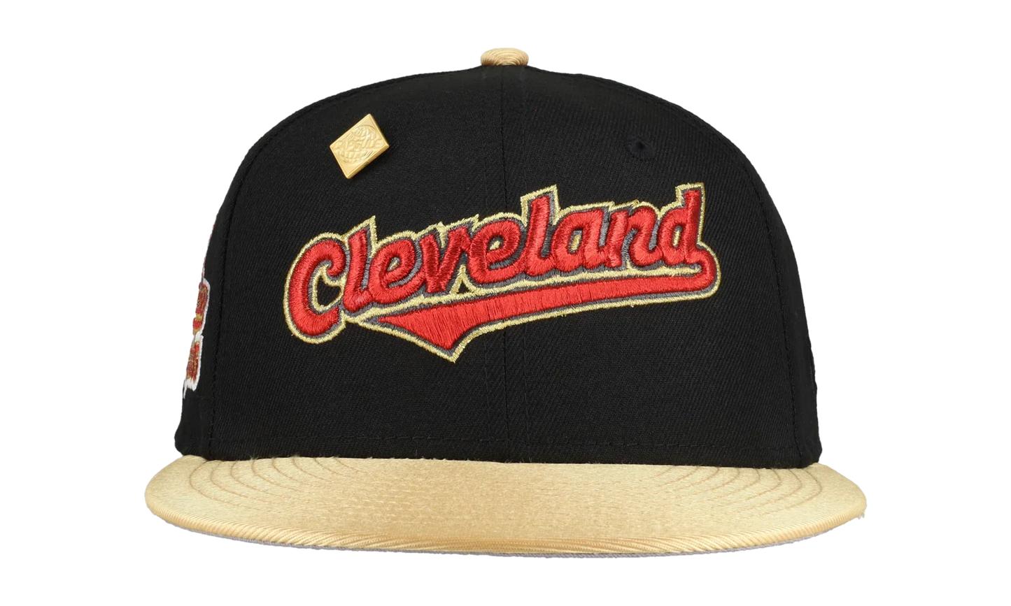 59FIFTY Cleveland Indians 1995 Champions Patch Fitted Hat "Black" NE101