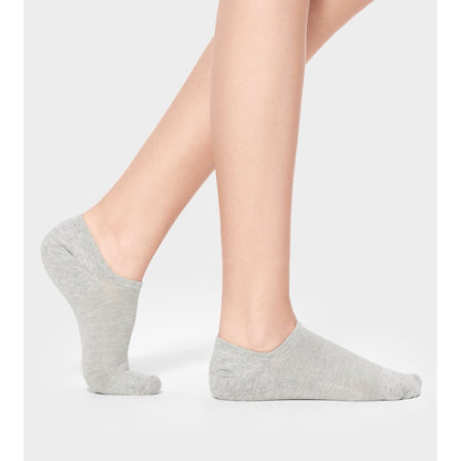 Women's Stela No-Show 3 Pack Socks in White Grey & Black