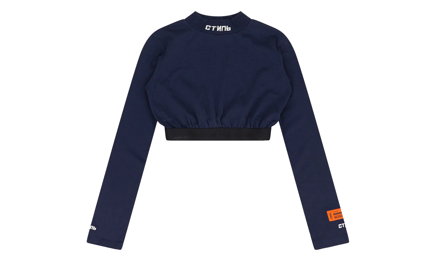Cotton Turtleneck Top "Blue" HRP WTPS 0001