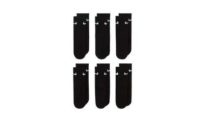 Dri-FIT Performance Basics Crew Socks (6 Pairs) GS "Black" UN0019 023