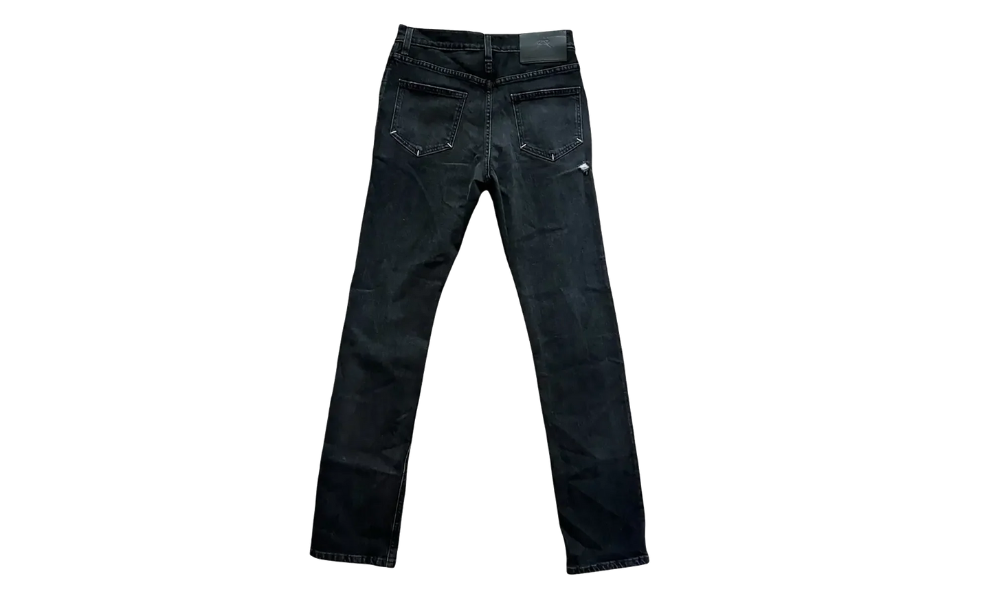 Distressed Stretch Slim-Fit Jeans "Black Savanna" MH24D615 B1405BKSAV