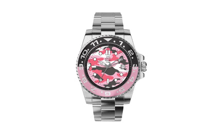 3 Face Watch "Silver/Pink Camo - FW21 Collection" ASSCFW21 093