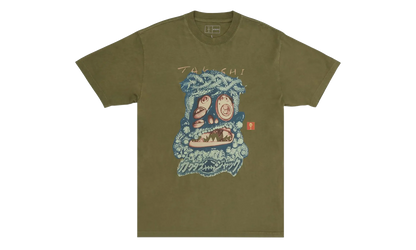 Travis Scott Cactus Jack x Takashi Murakami Melted Utopia Dream Zodiac T-Shirt "Olive" CPFM37