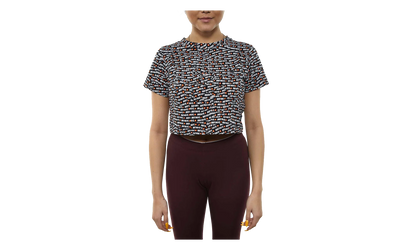 JDI Anniversary AOP Crop Top WMNS "Black / White - Orange" AQ0249 010