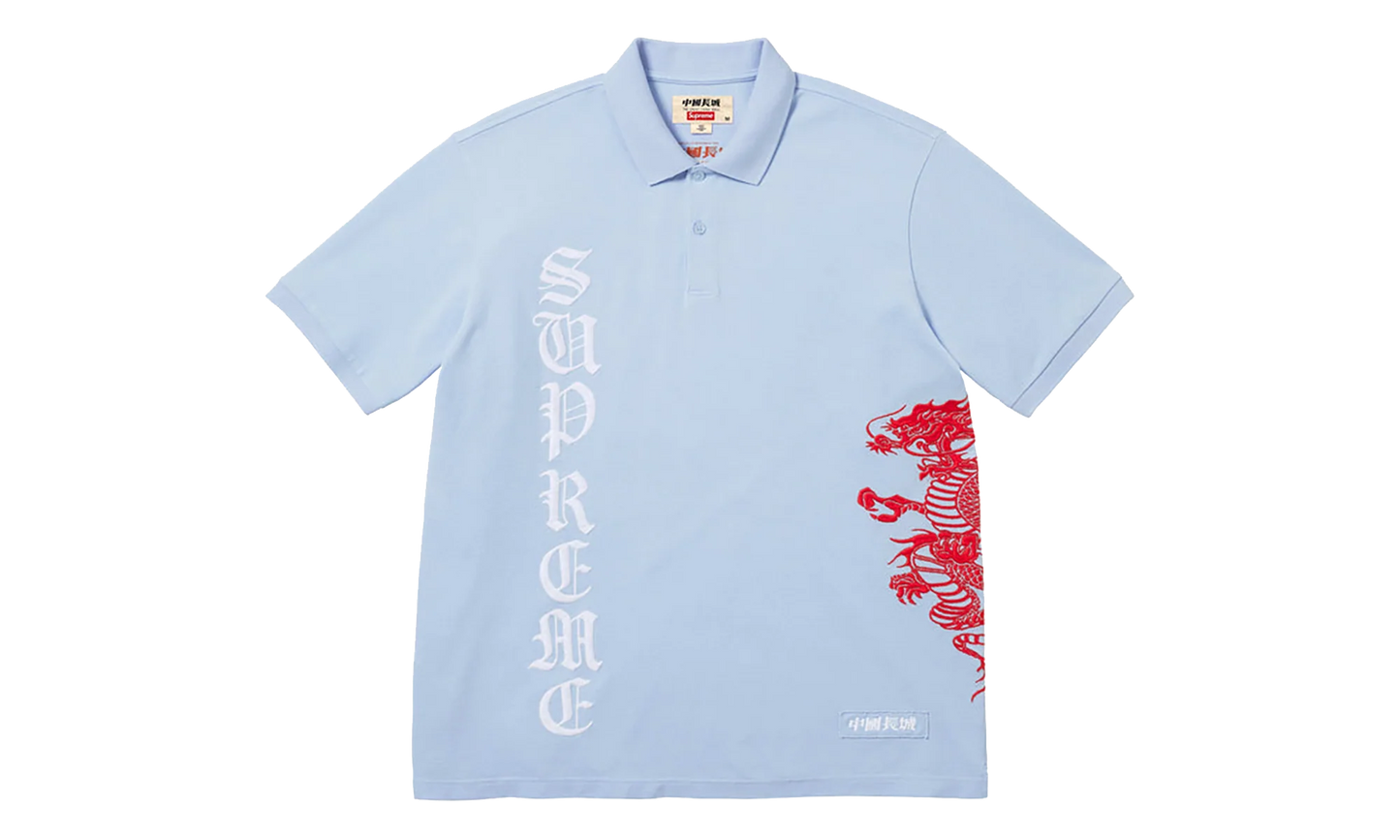 The Great China Wall Dragon Polo "SS26 - Light Blue" SU27345