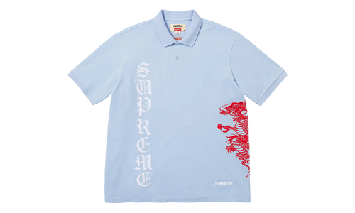 The Great China Wall Dragon Polo "SS26 - Light Blue" SU27345