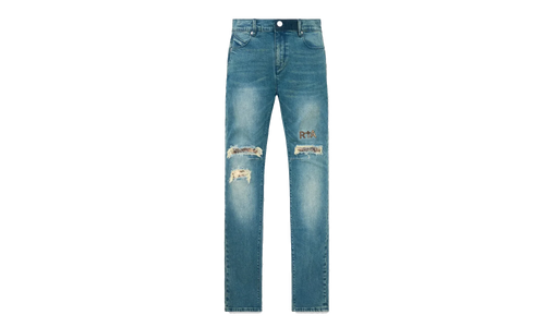 Bryant Skinny Jeans "Blue Distressed Snake" MSPTD900 B1205BLDSS