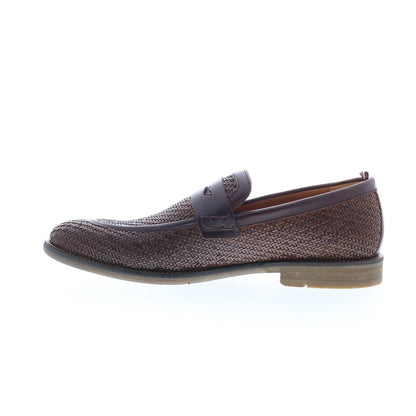 Ambitious 13479 Mens Brown Leather Slip On Loafers & Slip Ons Penny Shoes