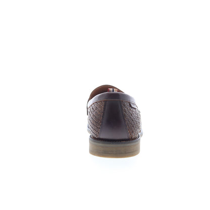Ambitious 13479 Mens Brown Leather Slip On Loafers & Slip Ons Penny Shoes