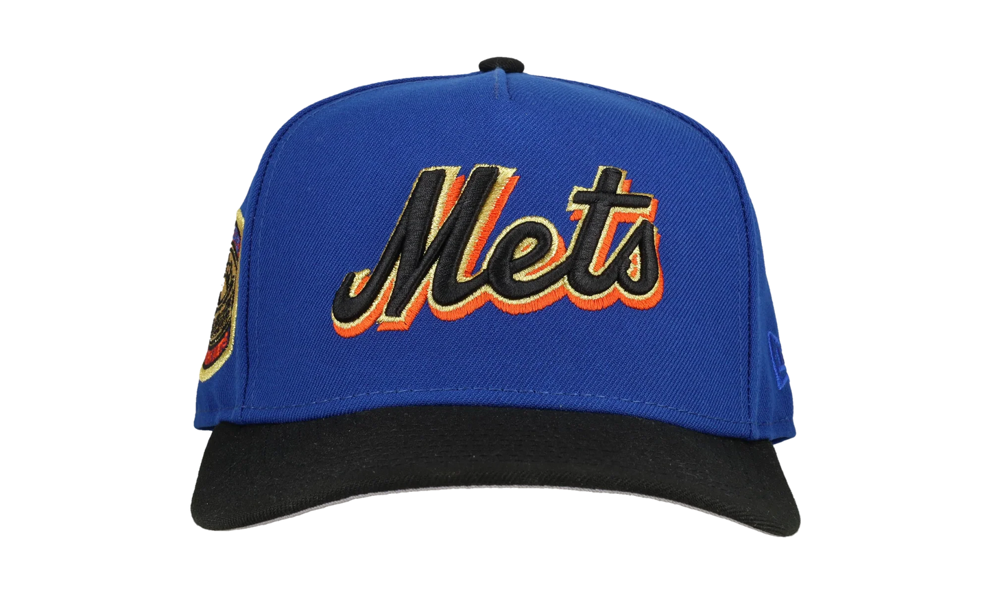 9FIFTY New York Mets 1969 World Series A Frame Snapback Hat "Royal Blue / Black" NE179
