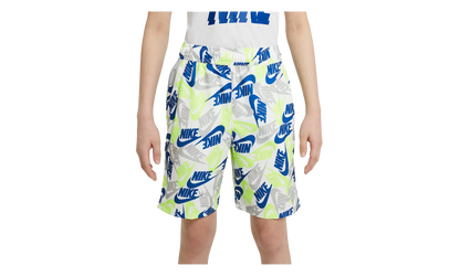 Woven All Over Print Shorts GS "White / Blue / Green" DA0853 100
